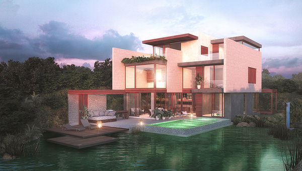 A rendering of Casa Manglar, a three-story unit planned for Mayakoba Residences in Mexico's Riviera Maya. A rendering of Casa Manglar, a three-story unit planned for Mayakoba Residences in Mexico's Riviera Maya.