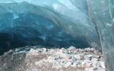 Exploring an ice cave at Wrangell-St. Elias National Park.