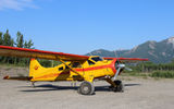 Wrangell Mountain Air's DeHavilland Beaver ready for takeoff from McCarthy.