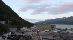 Destinations Editor Eric Moya recently visited Alaska for a tour of its national parks. Pictured, downtown Juneau, about 3:30 a.m.