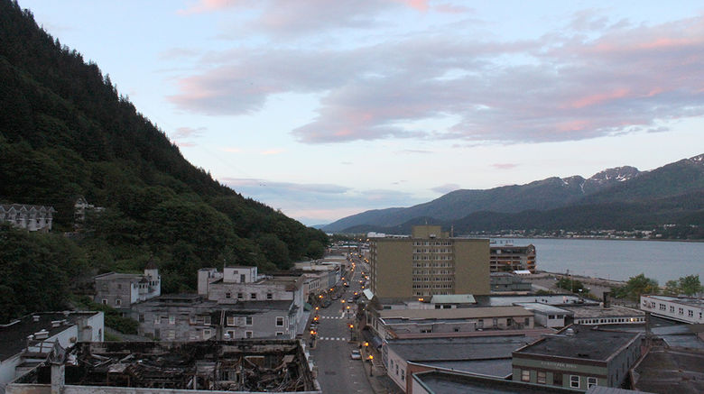 Destinations Editor Eric Moya recently visited Alaska for a tour of its national parks. Pictured, downtown Juneau, about 3:30 a.m.