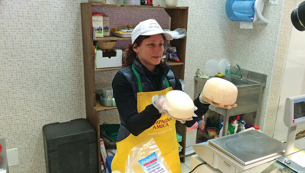 Dozens of varieties of cheeses and meats are available in the small shops of Livorno, a city in Tuscany. Dozens of varieties of cheeses and meats are available in the small shops of Livorno, a city in Tuscany.