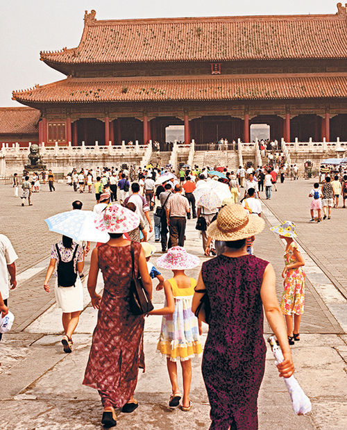 A crowd touring the grounds of Beijing’s Forbidden City. Visitors are often forced to wait in hours-long lines to gain access to the attraction, which was named the 10th Most Visited Tourist Attraction in the World by Love Home Swap, a home exchange club that offers 70,000-plus properties in 160 countries.