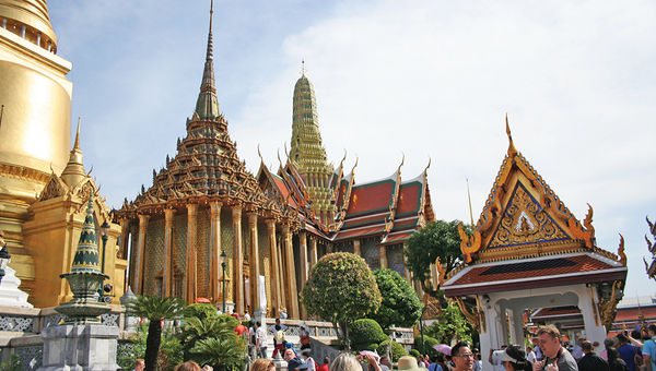 The Grand Palace in the Thai capital of Bangkok is said to welcome some 8 million travelers each year.