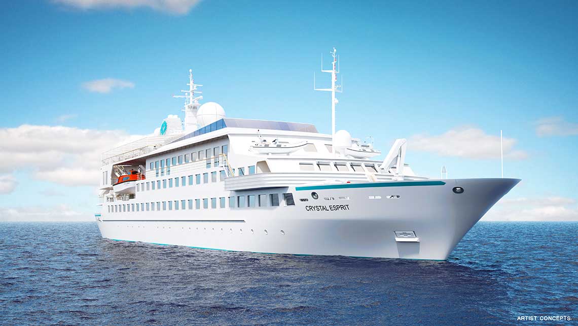 Crystal expansion includes three new ocean ships, yacht and river