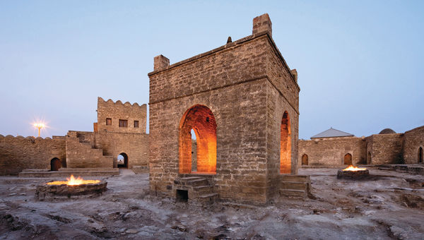 The Fire Temple in Baku, Azerbaijan. The Fire Temple in Baku, Azerbaijan.