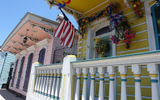 Colorful French Quarter homes.