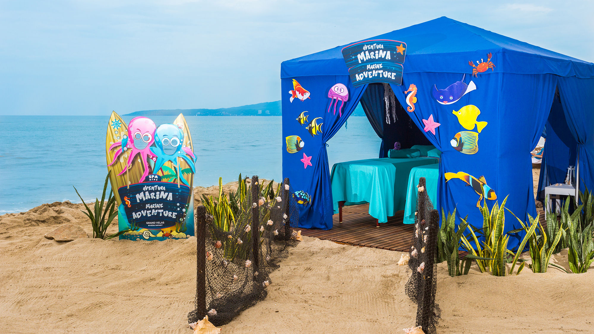 Marine Kids' Spa Cabana at Grand Velas Riviera Nayarit.