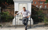 Photographer Morgan McCall Molthrop is one of many native New Orleanians who decided to return to the city after Hurricane Katrina. In his case, he co-founded a local tour business. Pictured here, Molthrop in front of the Tomb of French Creole Nobleman Bernard de Marigny in New Orleans' St. Louis Cemetery Number 1. A selection of his photos follow.