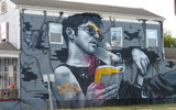 A mural on a house in New Orleans.