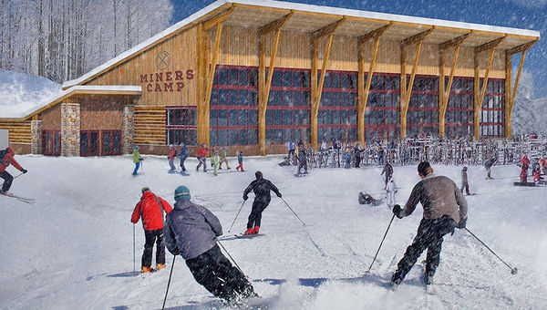 A rendering of the Miners Camp restaurant, which will be located at the base of the Silverlode Lift at Park City.