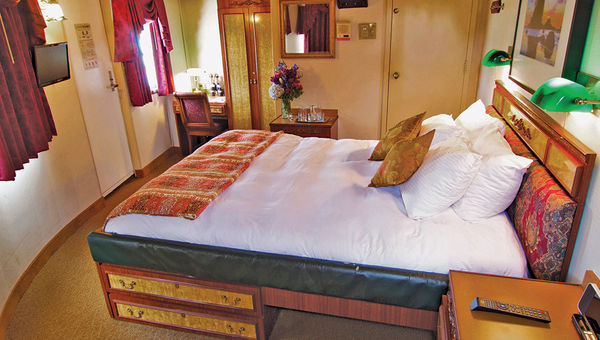 The cabins on coastal cruise ships tend to be small and cozy, like this one on the Legacy. The cabins on coastal cruise ships tend to be small and cozy, like this one on the Legacy.