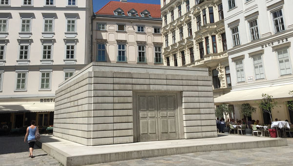 The Judenplatz Holocaust Memorial located in Vienna’s old Jewish quarter is dedicated to the 65,000 Austrian Jews who were killed in the Holocaust.