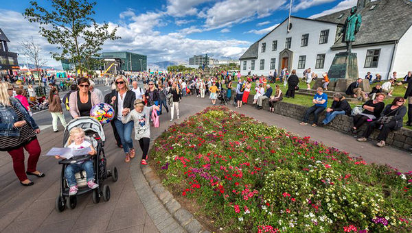 In young, vibrant Reykjavik, Europe’s smallest capital city, locals and visitors stay out late during the summer to enjoy the midnight sun. In young, vibrant Reykjavik, Europe’s smallest capital city, locals and visitors stay out late during the summer to enjoy the midnight sun.