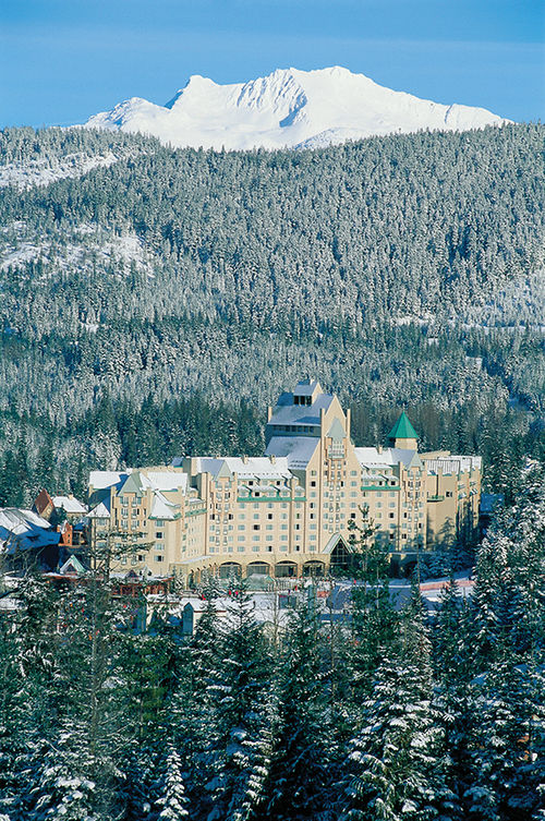 The 550-room Fairmont Chateau in Whistler is a small town unto itself.