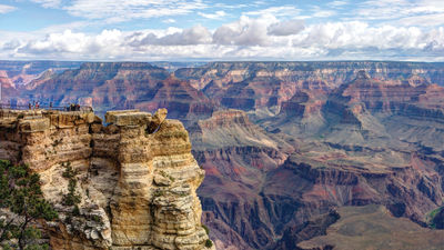 Visitors at Grand Canyon National Park.