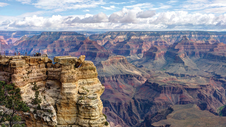 Visitors at Grand Canyon National Park.