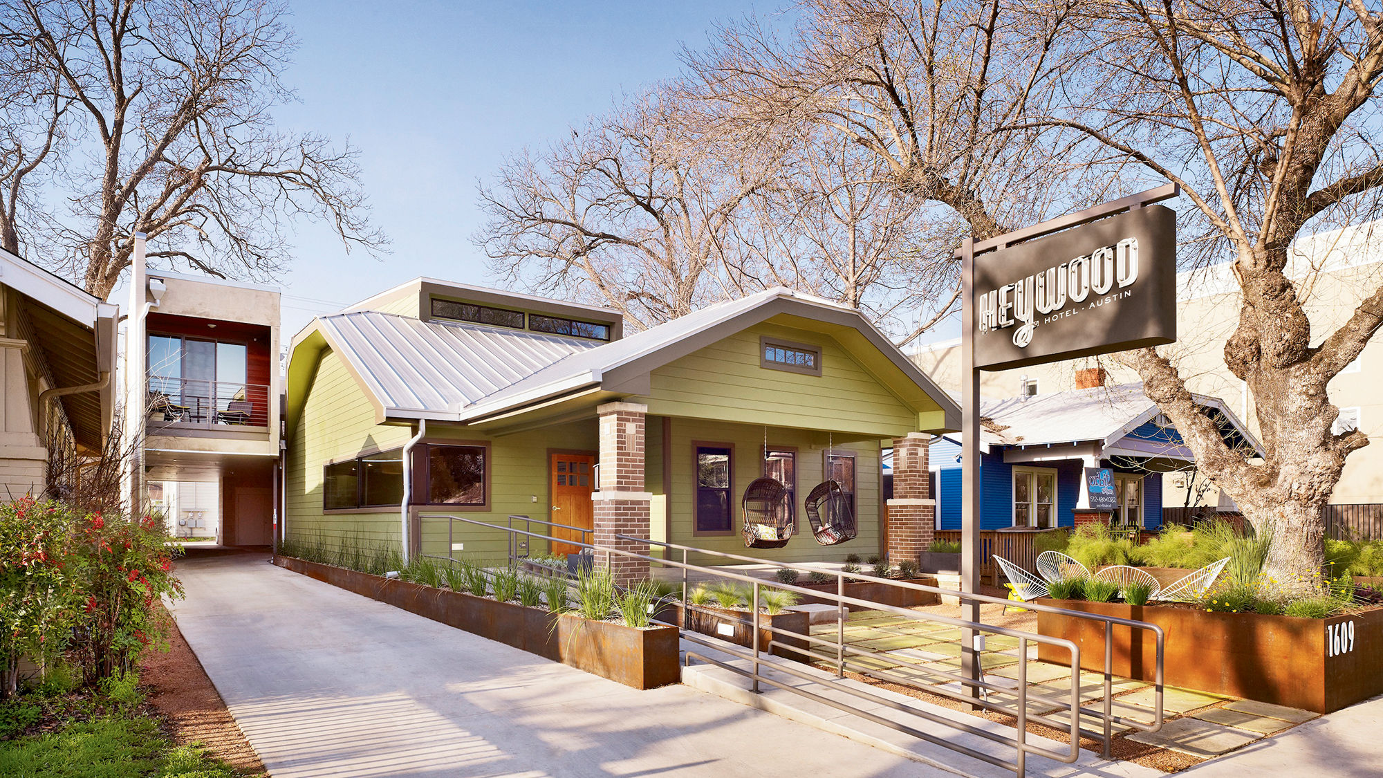 The seven-room Heywood Hotel opened in a redeveloped craftsman bungalow in East Austin in 2011.