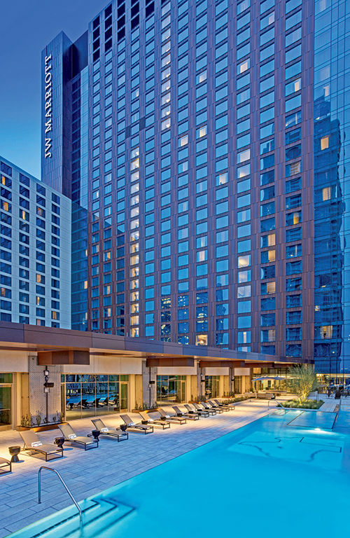 The 1,012-room JW Marriott Austin debuted as the city’s largest hotel in February. The 1,012-room JW Marriott Austin debuted as the city’s largest hotel in February.