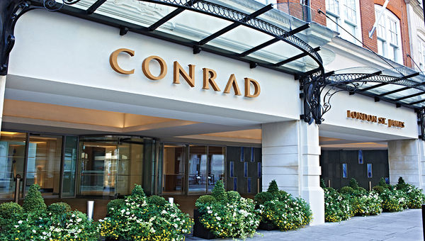 The Conrad London St. James encourages and even rewards the taking of selfies.