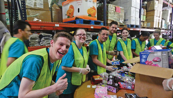 Hyatt Hotels' philanthropic work includes employees from Dallas' Grand Hyatt DFW helping out the homeless children served by Captain Hopeís Kids Warehouse. Hyatt Hotels' philanthropic work includes employees from Dallas' Grand Hyatt DFW helping out the homeless children served by Captain Hopeís Kids Warehouse.