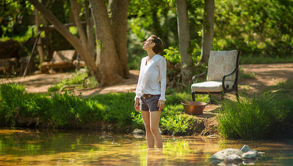 At L’Auberge de Sedona, the actual forest-bathing trek is less than a mile of “slow wandering." At L’Auberge de Sedona, the actual forest-bathing trek is less than a mile of “slow wandering."