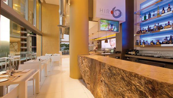 Hiroshi’s signature dishes include hamachi tartare with caviar and wasabi. Hiroshi’s signature dishes include hamachi tartare with caviar and wasabi.