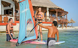 A windsurfing lesson at Club Med Cancun Yucatan.