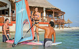 A windsurfing lesson at Club Med Cancun Yucatan.