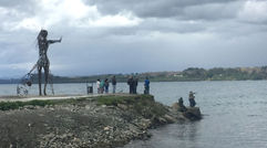 Travel Weekly Editor in Chief Arnie Weissmann was in Puerto Varas and Chiloe Island in Chile's Lagos Region in northern Patagonia last week, attending the Adventure Travel Trade Association's Adventure Travel World Summit. Some of his photos from those two destinations are in this slideshow. Pictured here, a fisherman at the end of a pier in Puerto Varas seems to mimic the pose of a statue behind him.