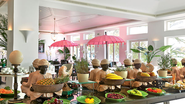 The hotel’s restaurant features items grown and produced at the nearby Agreco farm. The hotel’s restaurant features items grown and produced at the nearby Agreco farm.