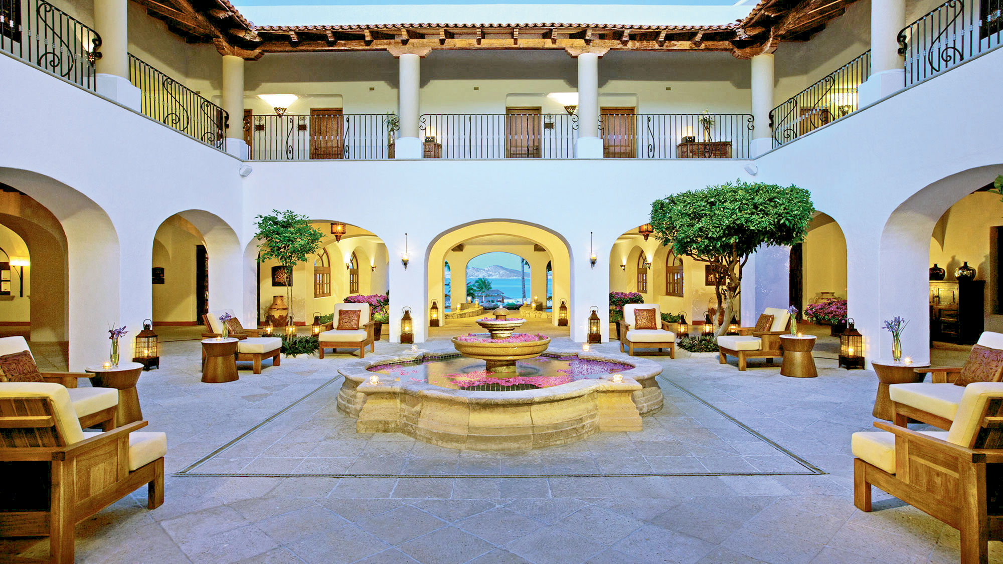 The lobby of Casa del Mar Golf Resort & Spa in San Jose del Cabo.