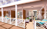 Havana Cabana staterooms come with a patio with access to the promenade and nearby Havana Pool area.