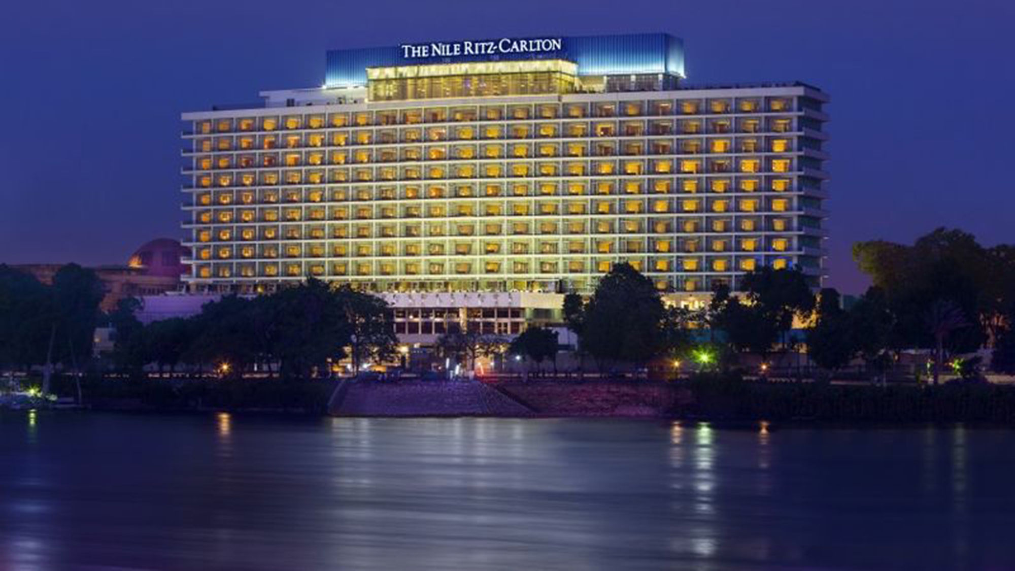 The Nile Ritz-Carlton includes 331 rooms, an Olympic-size pool and a 19,000-square-foot conference hall.