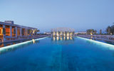 The pool area at the Amanzoe.