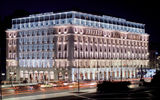 The Hotel Grande Bretagne, which is centrally located on Syntagma (Constitution) Square.