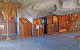 The Cave of the Apocalypse on Patmos, where St. John the Apostle was said to have written his Gospel and the Book of Revelations.