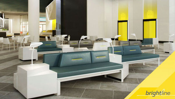 Brightline's train stations will have WiFi and power outlets at each seat. Brightline's train stations will have WiFi and power outlets at each seat.