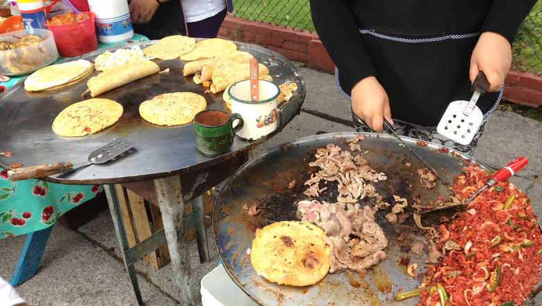Typical street food in Mexico City.