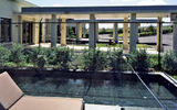 The sun deck at the YU Lounge at Robert L. Bradshaw Airport in St. Kitts.