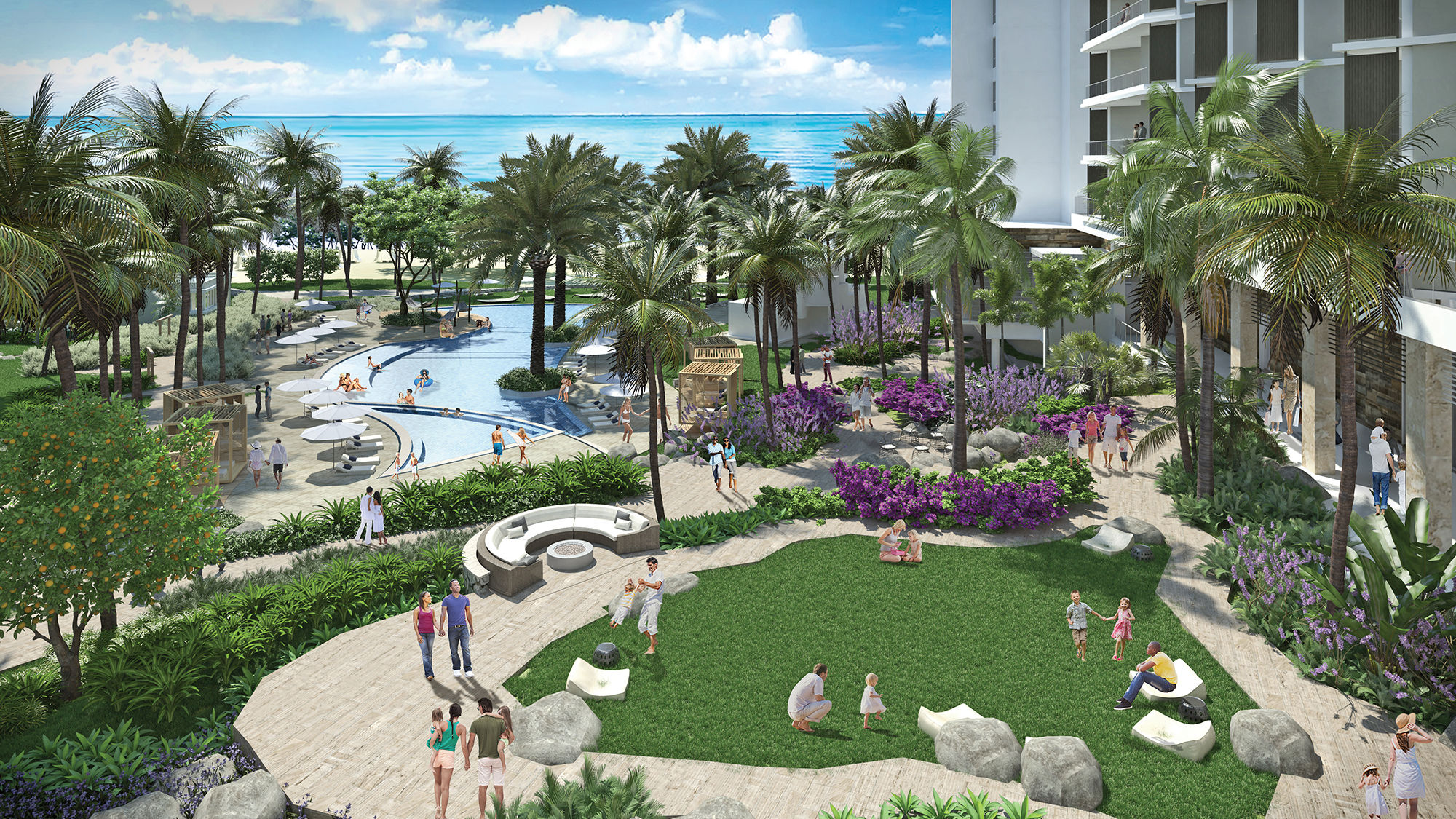 A rendering of the Kimpton Seafire Resort & Spa, scheduled to open in November.