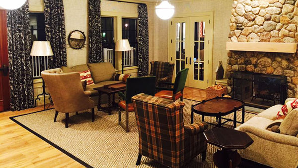 Kimpton's growth in revenue per available room was the slowest of IHG's brands in the third quarter. Pictured, the lobby at the new Taconic Hotel in Manchester, Vermont.