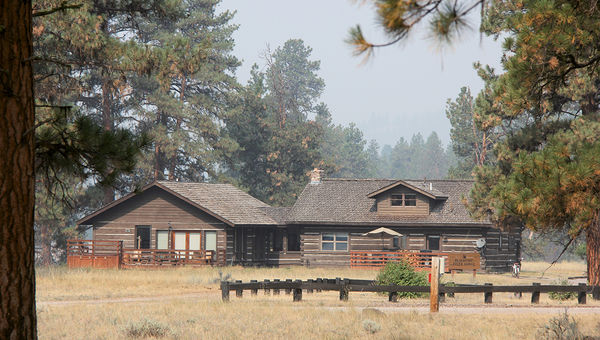 The Blackfoot River Lodge has four bedrooms, and adjacent luxury tents if that's not enough. The Blackfoot River Lodge has four bedrooms, and adjacent luxury tents if that's not enough.
