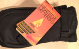 Powered by AA batteries, AlphaHeat Heated Mittens can push the thermometer up to 120 degrees Fahrenheit, taking the bite out of winter's worst. Great for almost any outdoor activity, the mittens have built-in heating panels that provide warmth to the back of your hands for up to six hours. A pair requires six AA batteries for the AlphaHeat power packs in the lining.