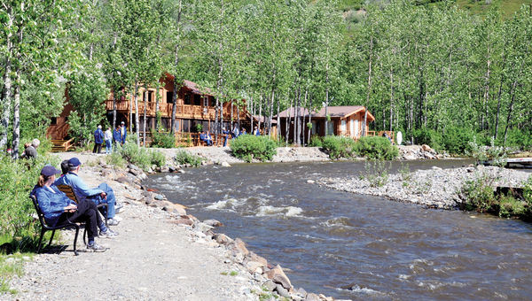 John Hall’s Alaska guests stay at the Denali Backcountry Lodge. John Hall’s Alaska guests stay at the Denali Backcountry Lodge.
