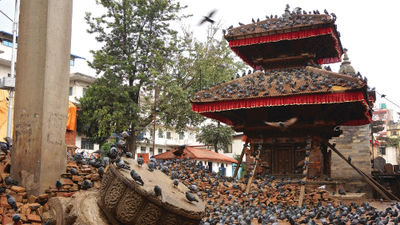 Kathmandu, Nepal, after the spring 2015 earthquakes.