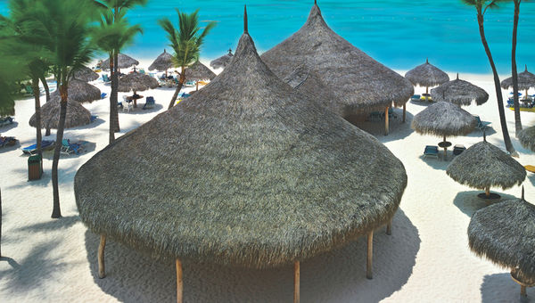 Guests at the Hyatt Regency Aruba Resort & Casino can reserve a beach or pool palapa in advance from their mobile devices.