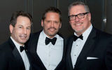 Brad Tolkin of World Travel Holdings with Adolfo Perez and Mike Julius of Carnival Cruise Line.