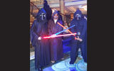 David Riggans, as Kylo Ren, Irshan Rajput as a Jedi Warrior, and Zeshan Rajput, also as Kylo Ren were with a group of friends and family on the ship that day.