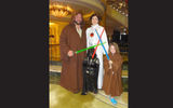 It was a family affair for the Perkins, from Memphis: Teri, Tim, Rlely, 6, and Grayson, 3, dressed as Princess Leia, Obi Wan Kenobi, Luke Skywalker and Darth Vader.